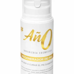 Gel regenerador para el cuidado del pie diabético DermaCare MX en envase blanco con dispensador